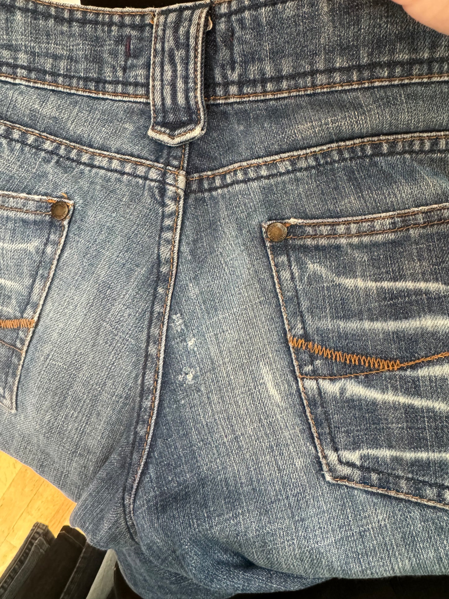Lågmidjade jeans–stl: S