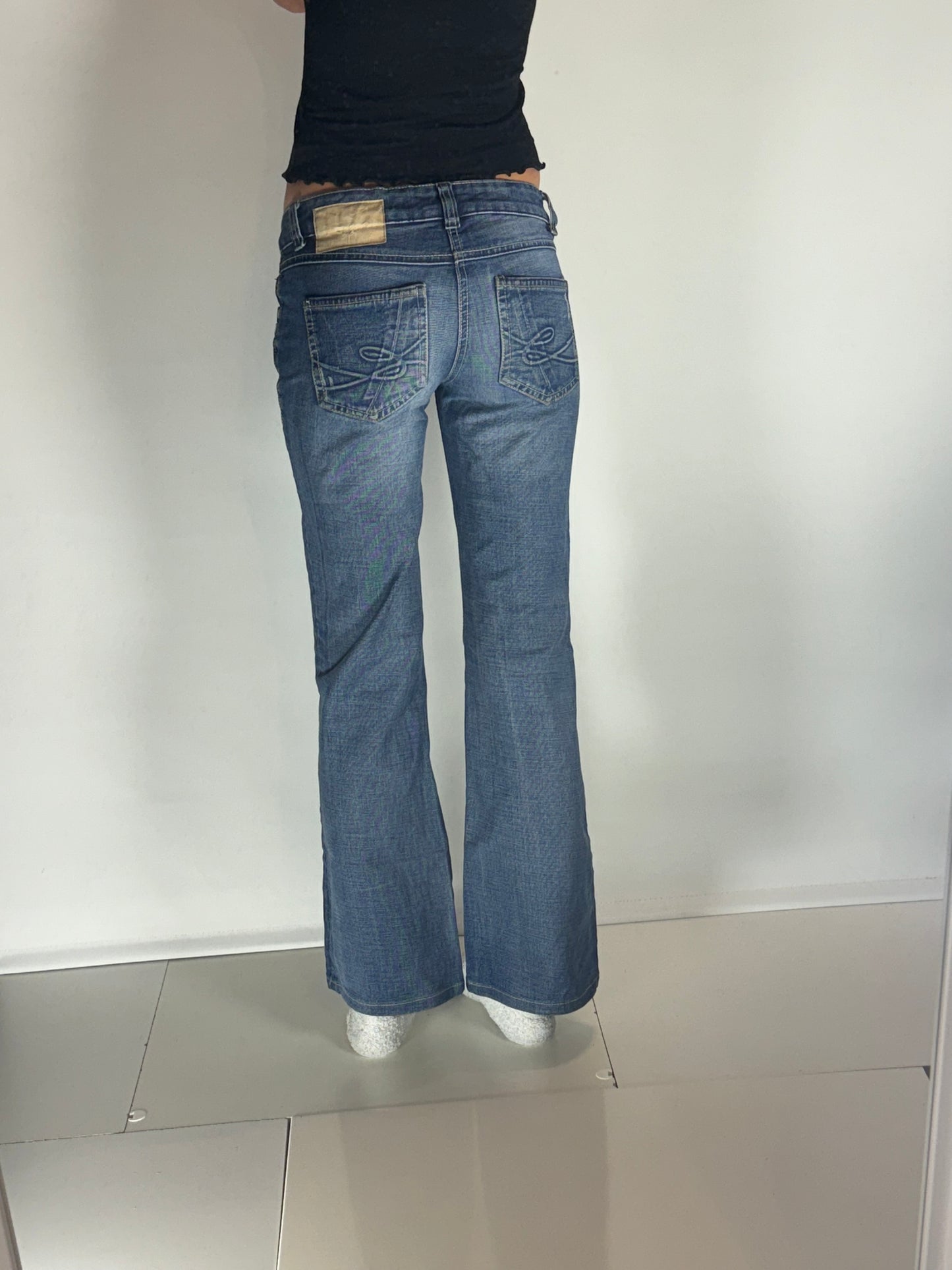 Lågmidjade jeans–stl: XS