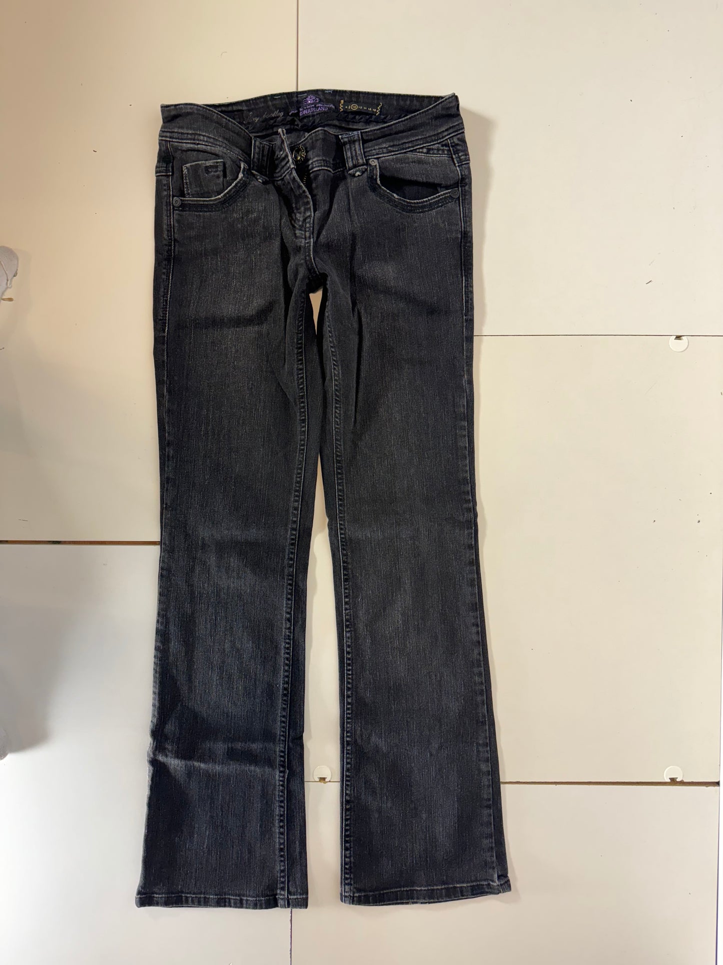 Lågmidjade jeans–stl: S