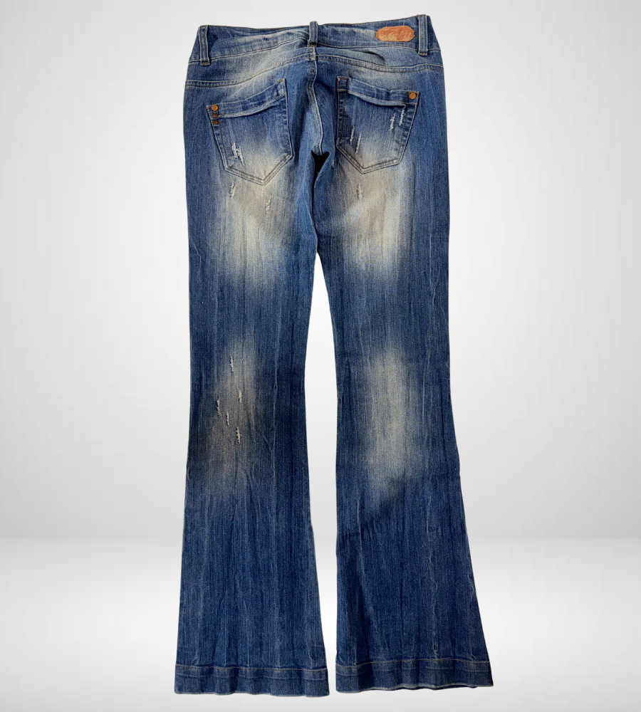 Lågmidjade jeans–stl: S