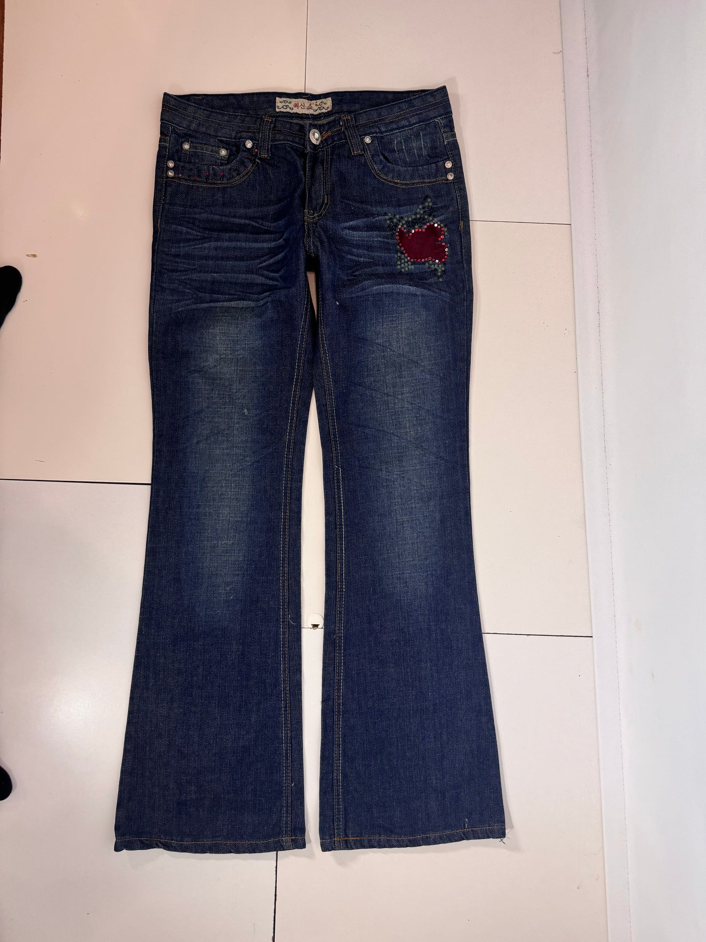 Lågmidjade jeans stl: S