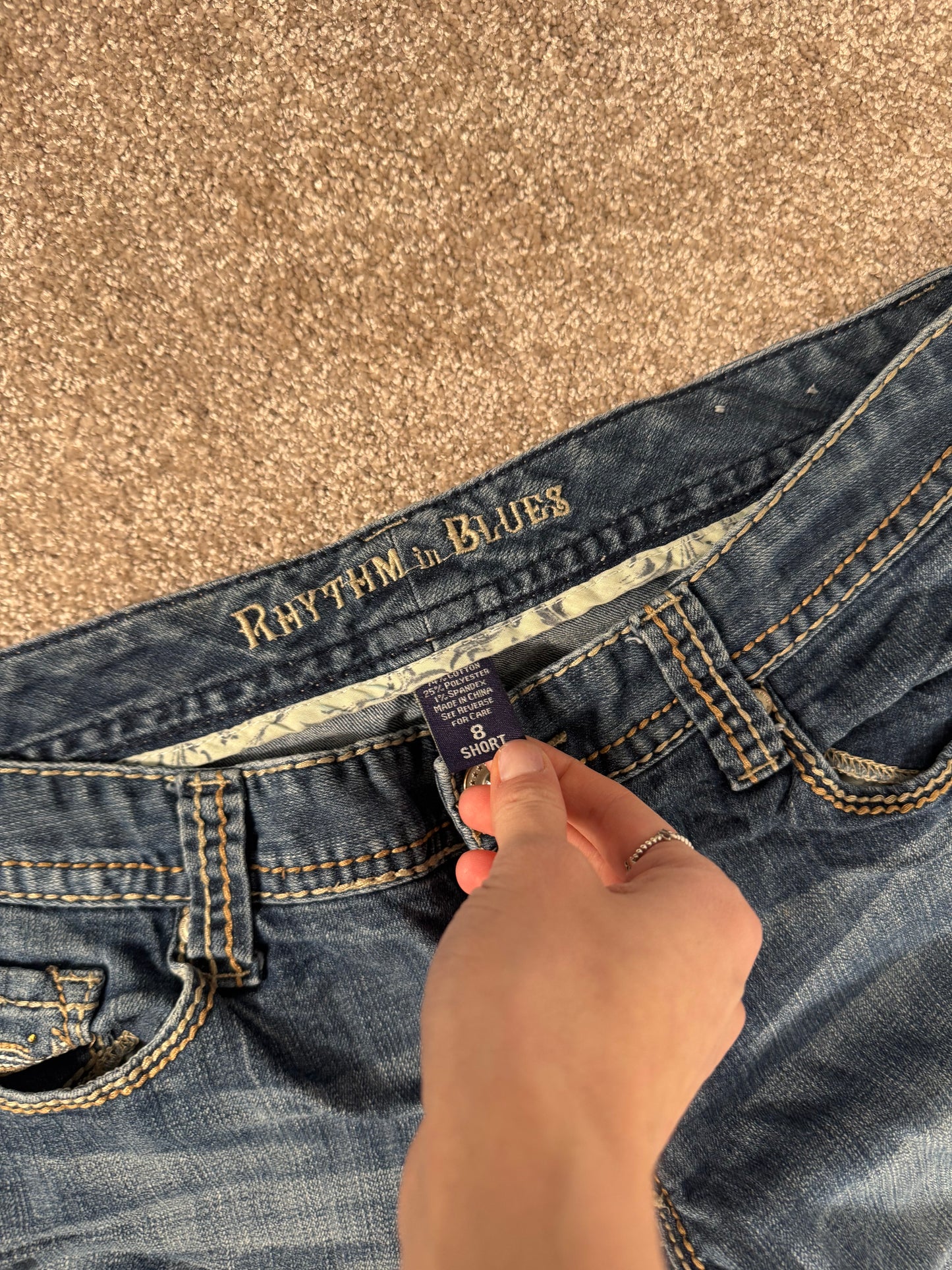 Lågmidjade jeans stl: M