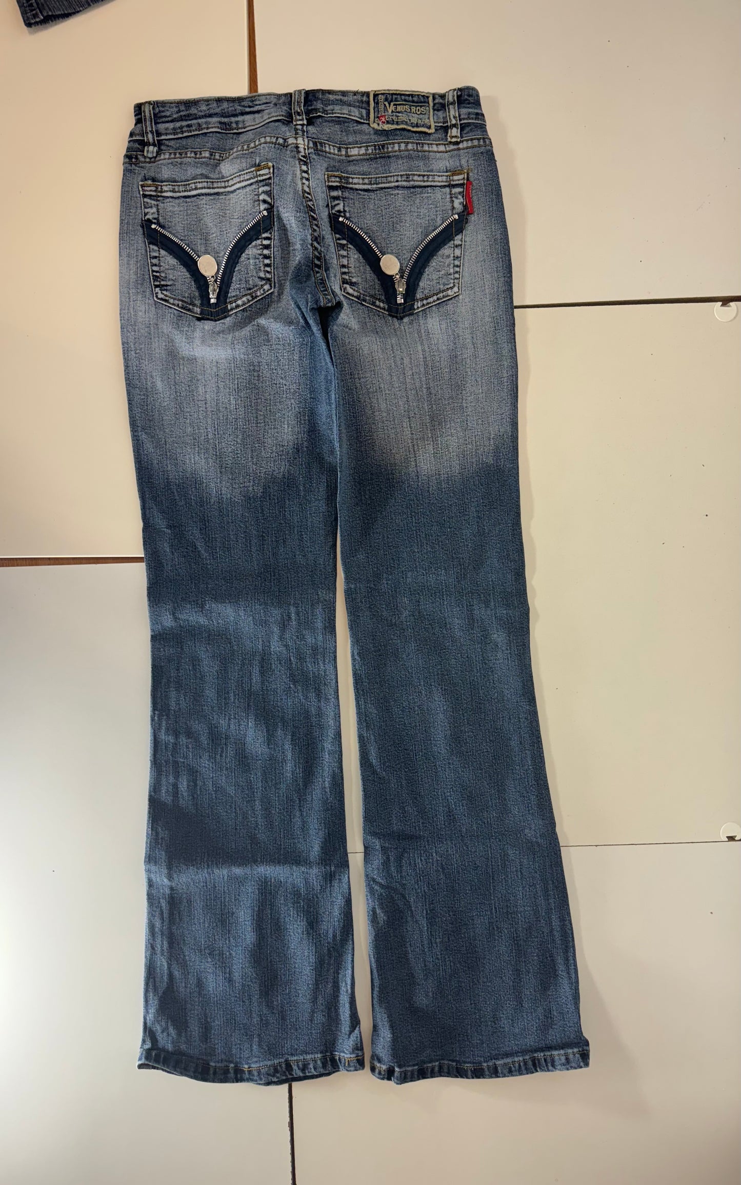 Lågmidjade jeans–stl: XS