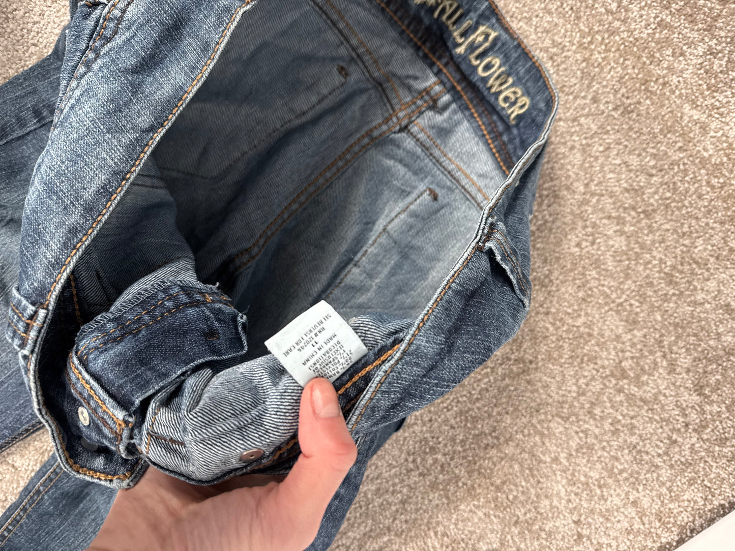 Lågmidjade jeans stl: M