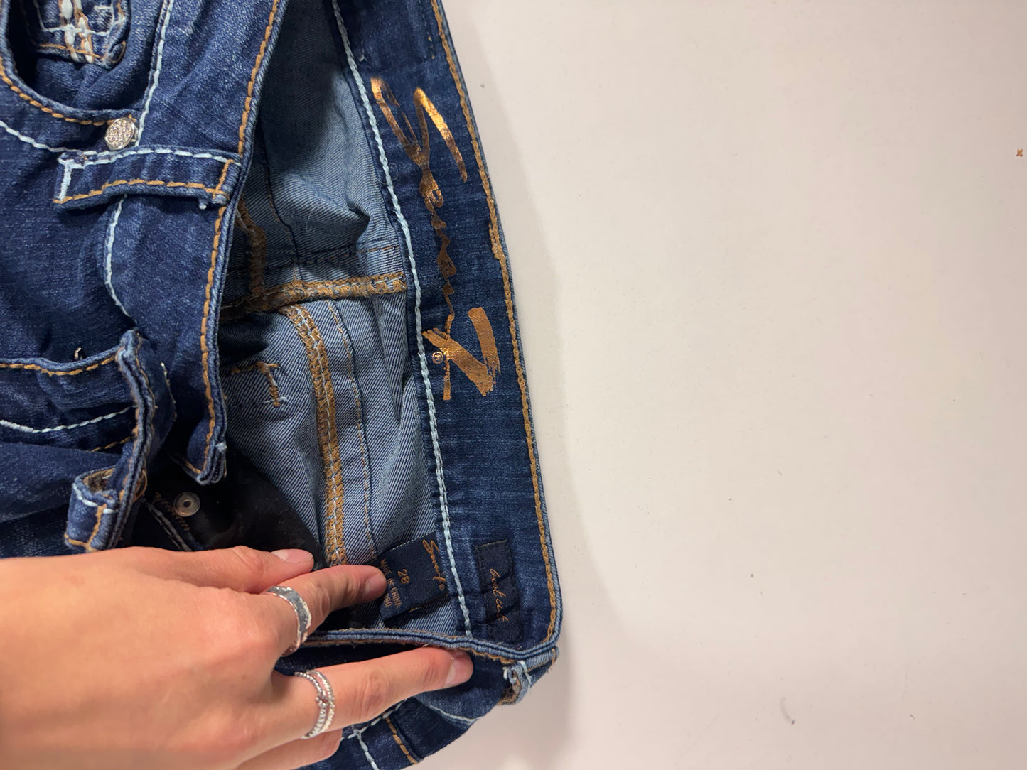 Lågmidjade jeans stl: S