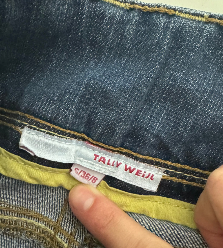 Lågmidjade jeans–stl: S