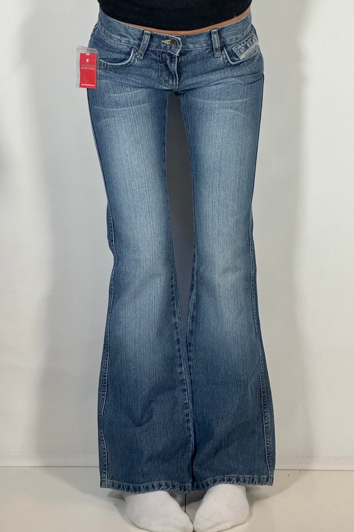 Lågmidjade jeans stl: XXXS (W27/L34)