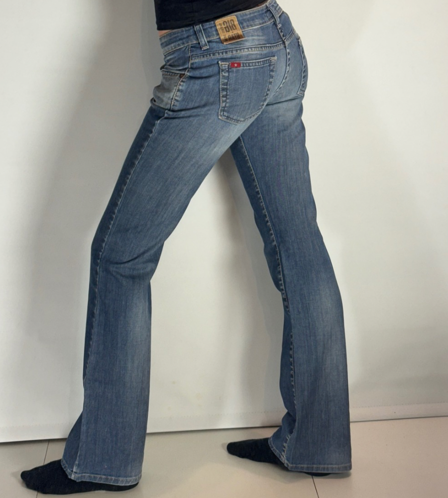 Lågmidjade jeans–stl: S