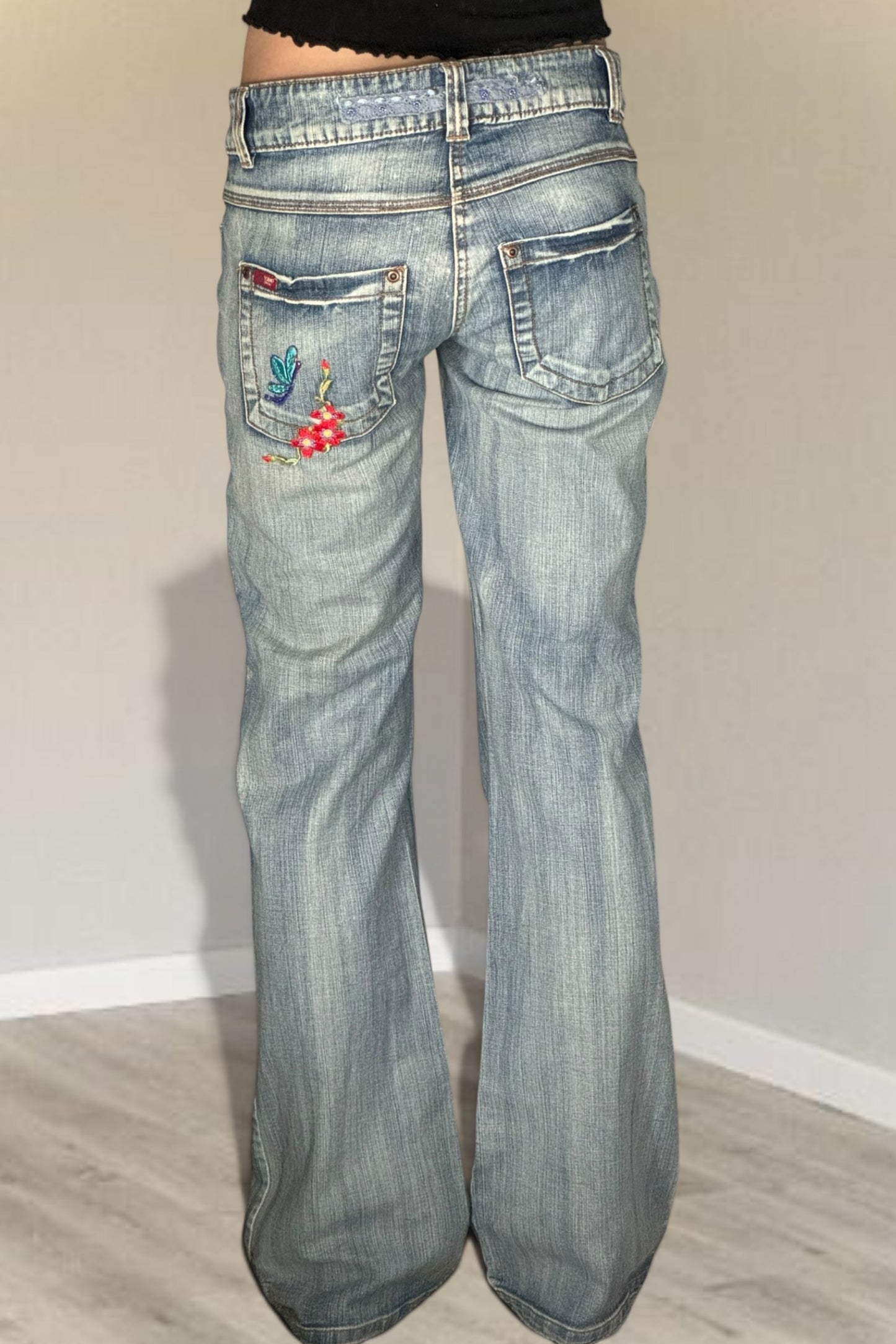 Lågmidjade jeans stl: S/M