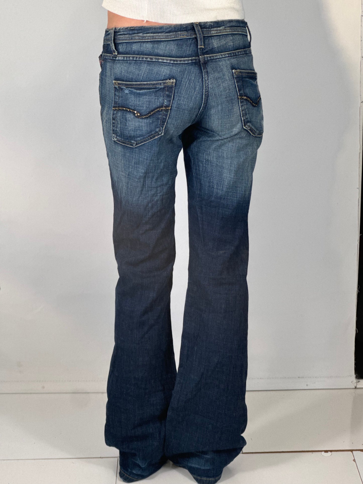 Lågmidjade jeans stl: S