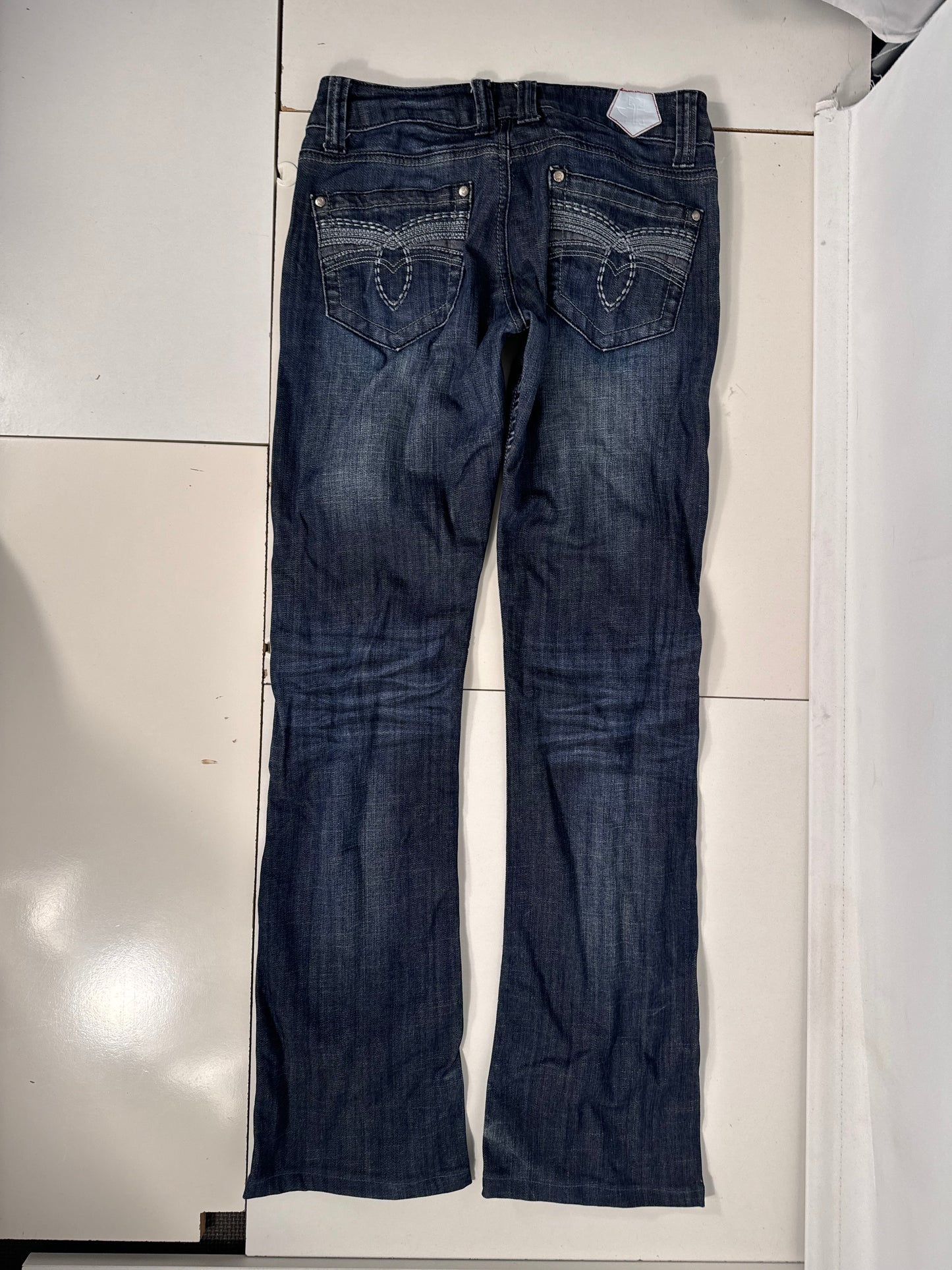 Lavtaljede jeans str: S