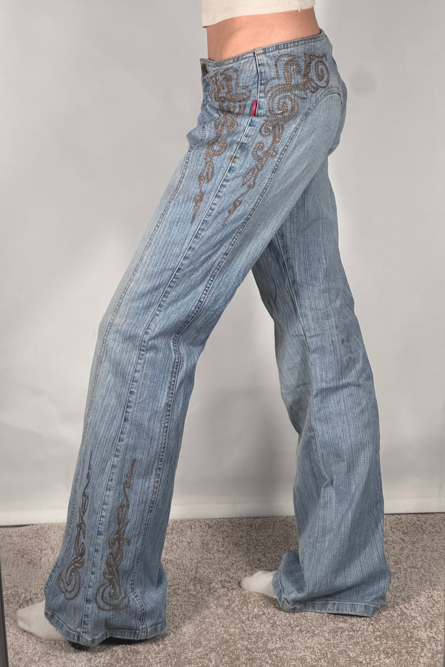 Lavlivede jeans str: XS
