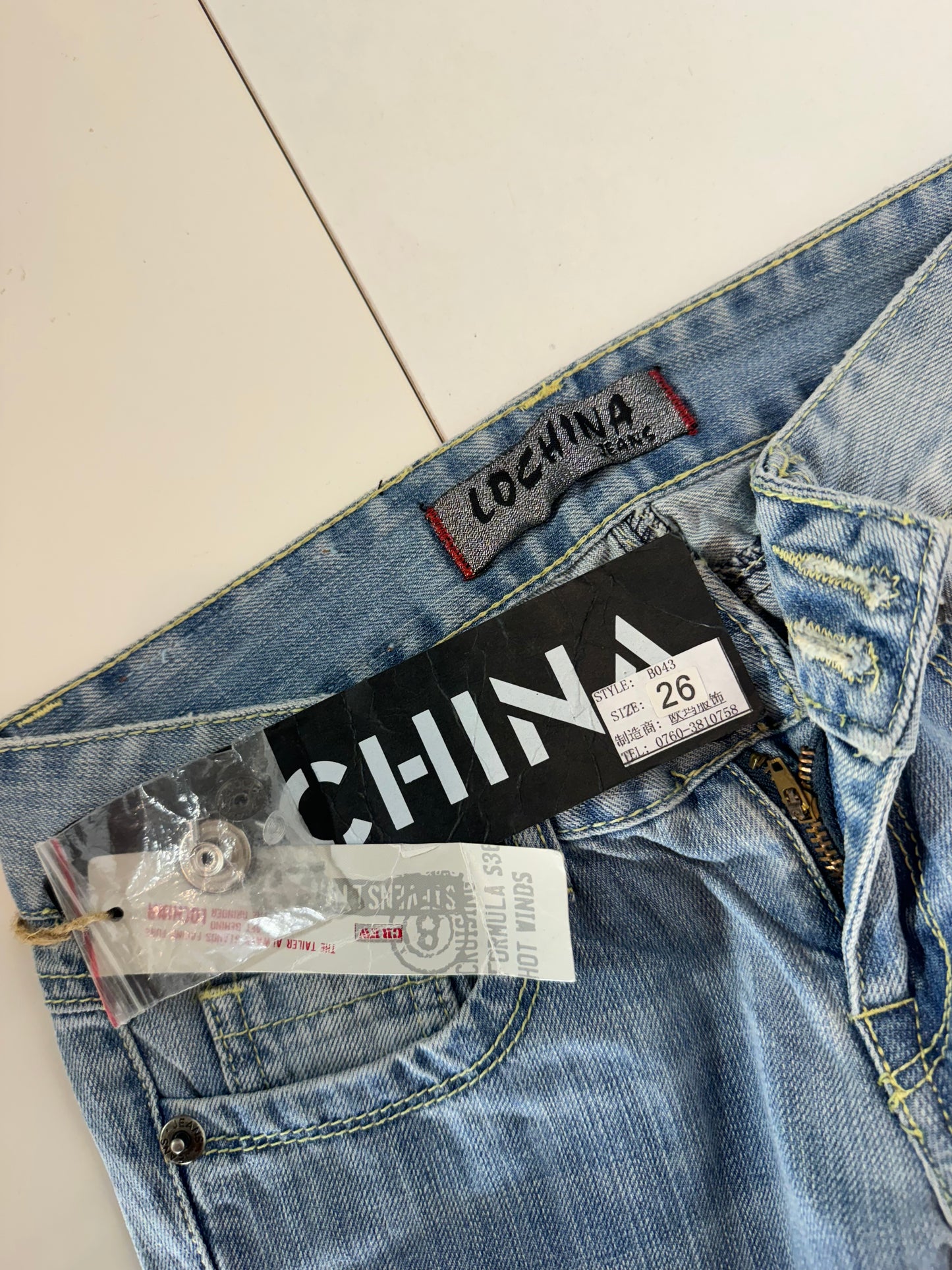 Lågmidjade jeans–stl: XXS
