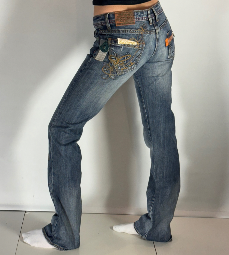 Lågmidjade jeans–stl: S
