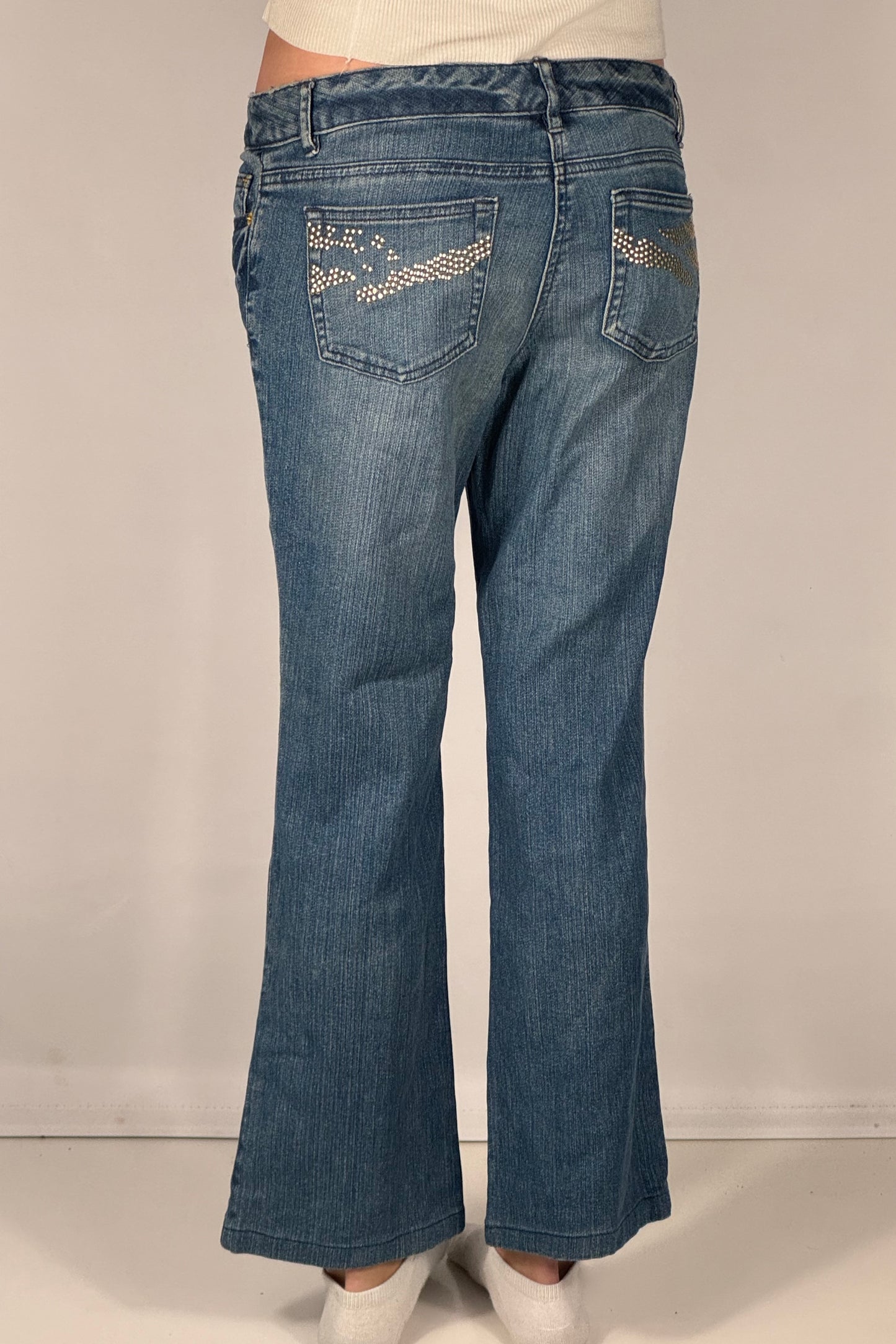 Lavtaljede jeans str: S