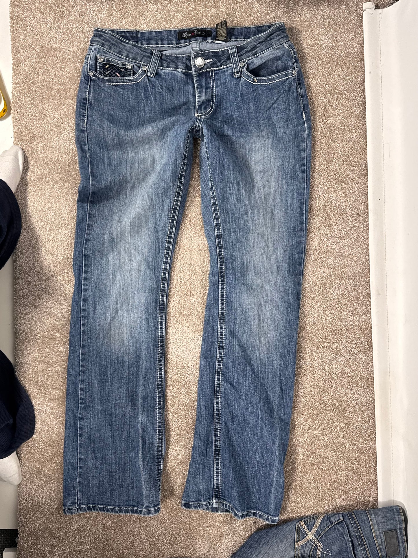 Lavtaljede jeans str: M