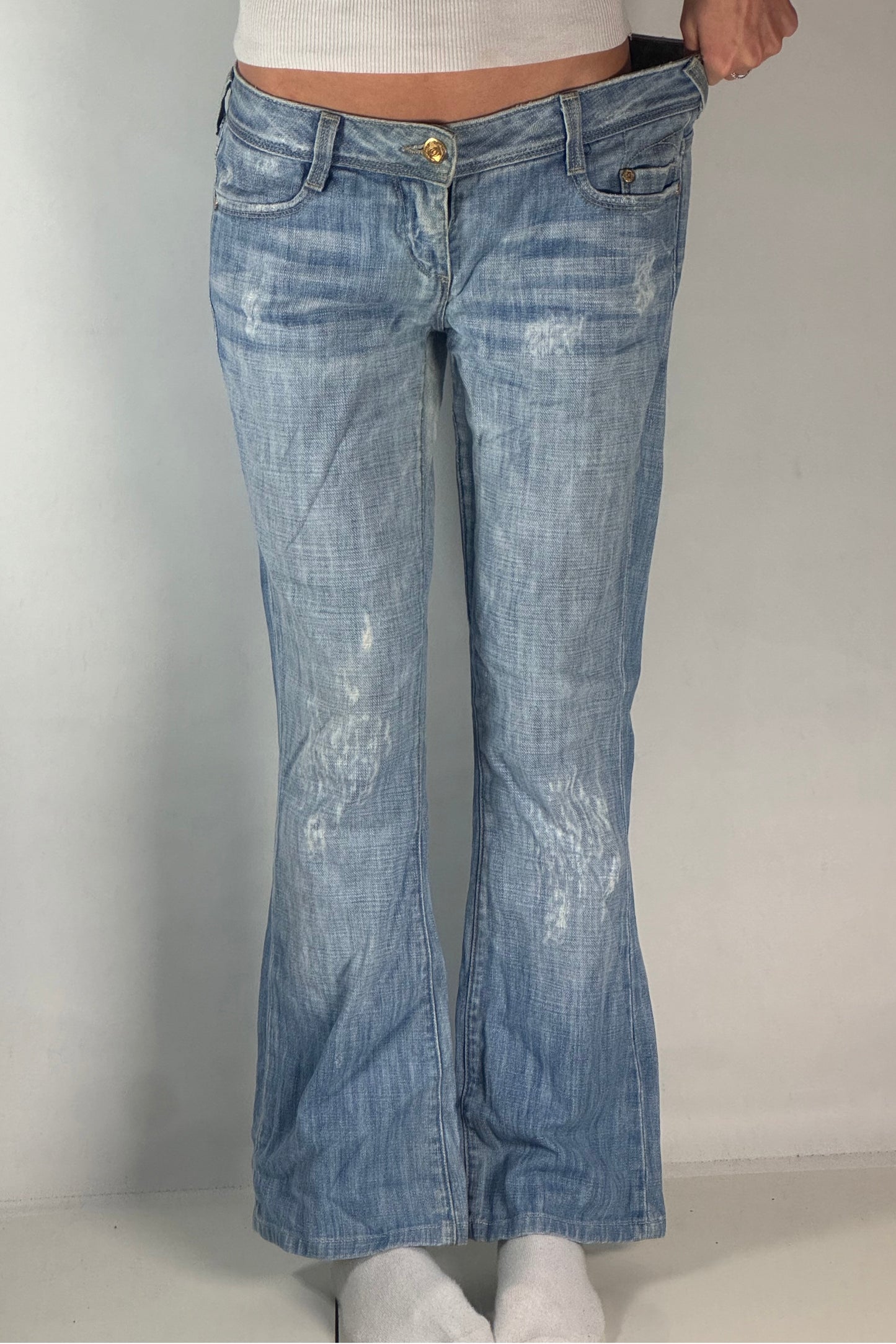 Lågmidjade jeans stl: S