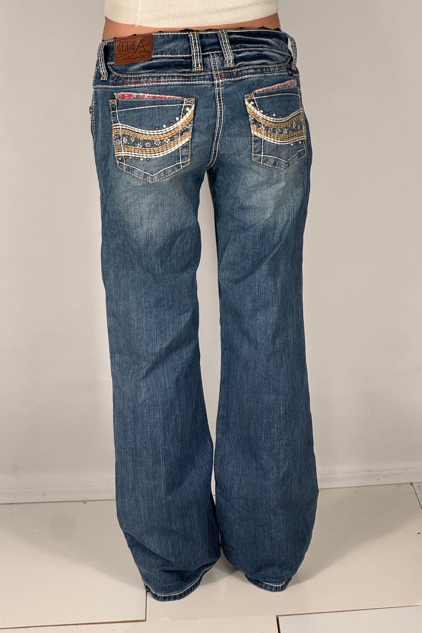 Lavt liv jeans str: S/M