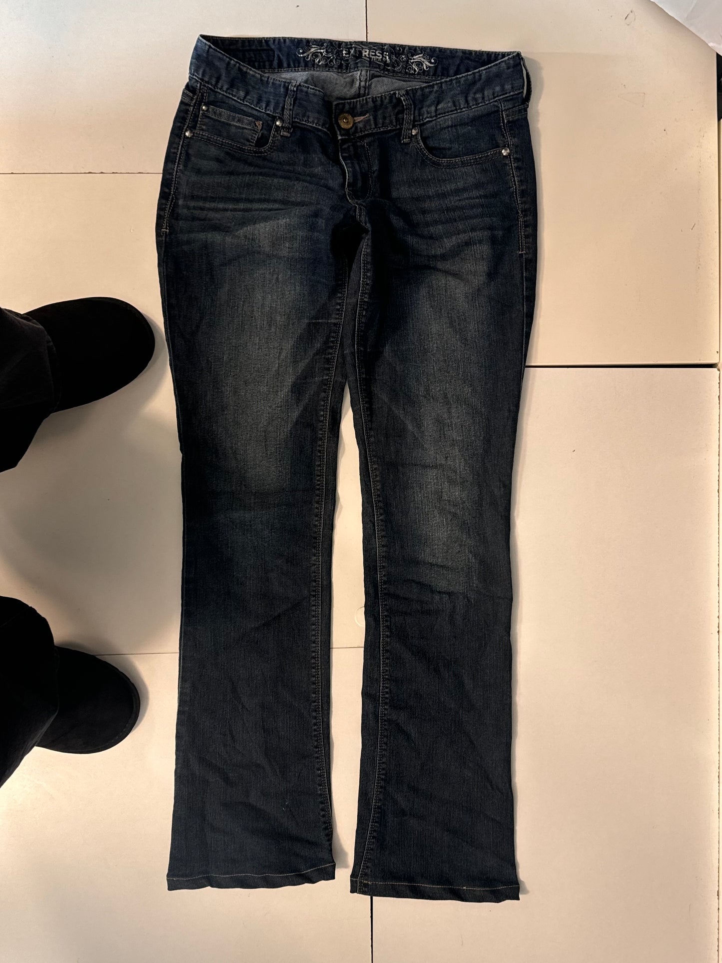 Lavtaljede jeans str: S