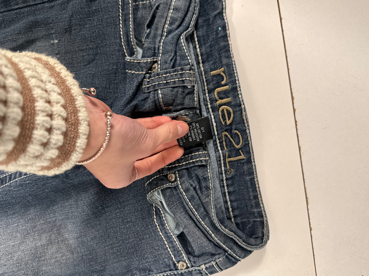 Lavlivede jeans str: XXS