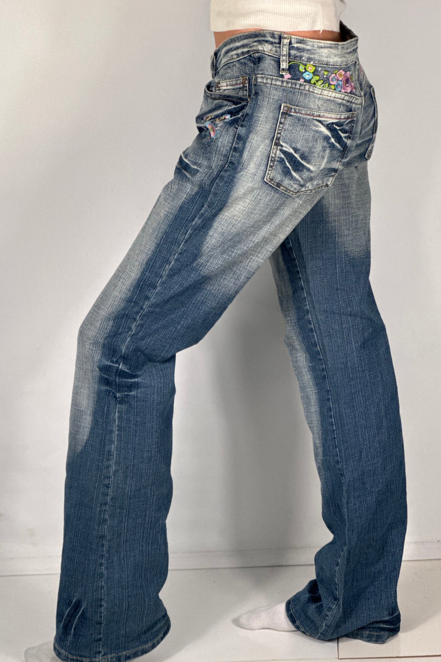 Lågmidjade jeans stl: M