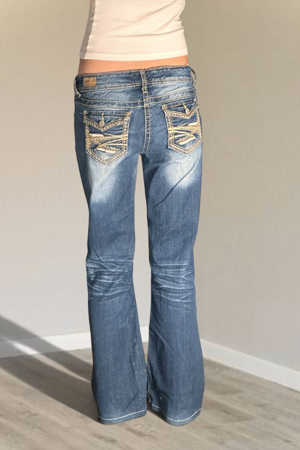 Lågmidjade jeans stl: S