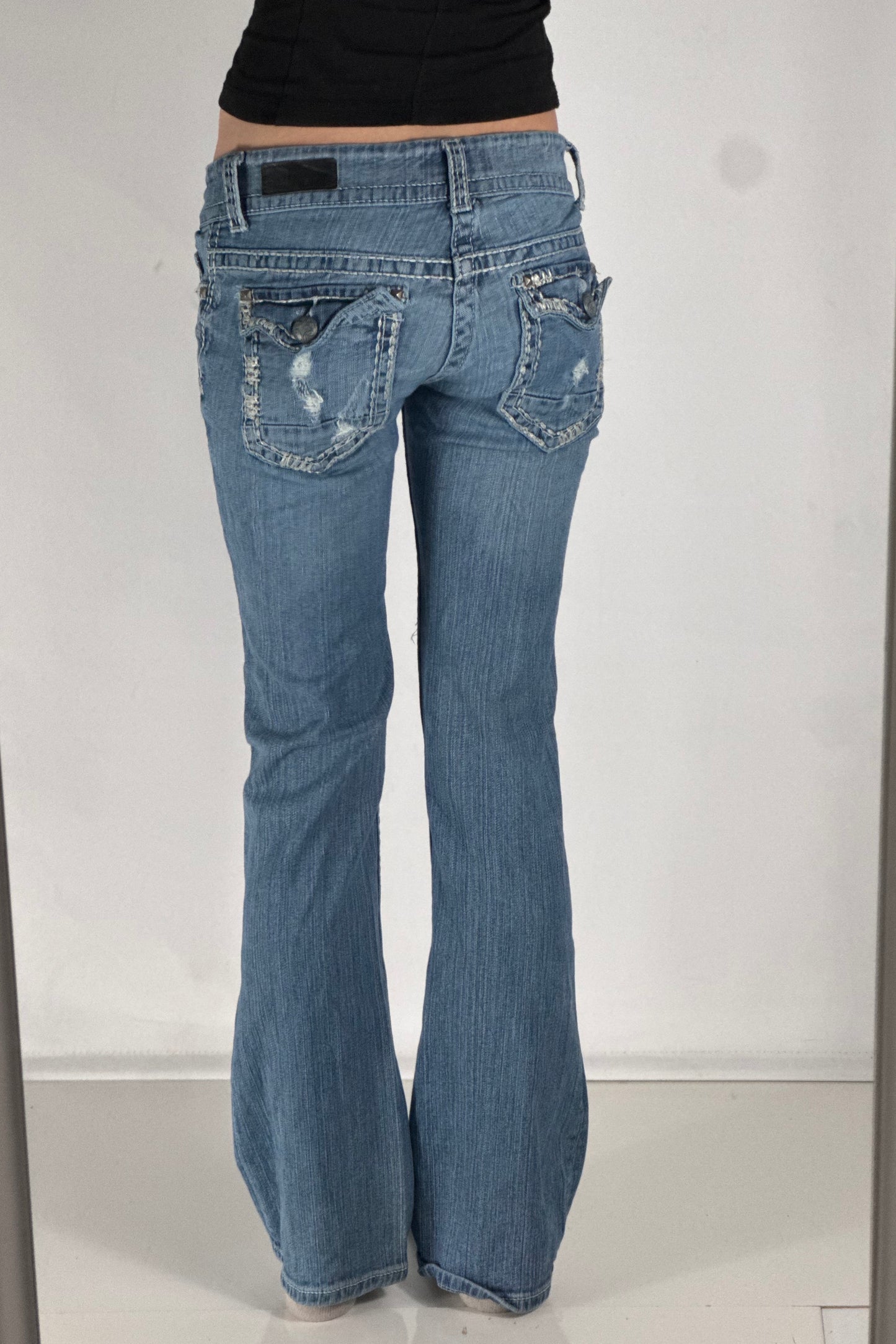 Lågmidjade jeans stl: S