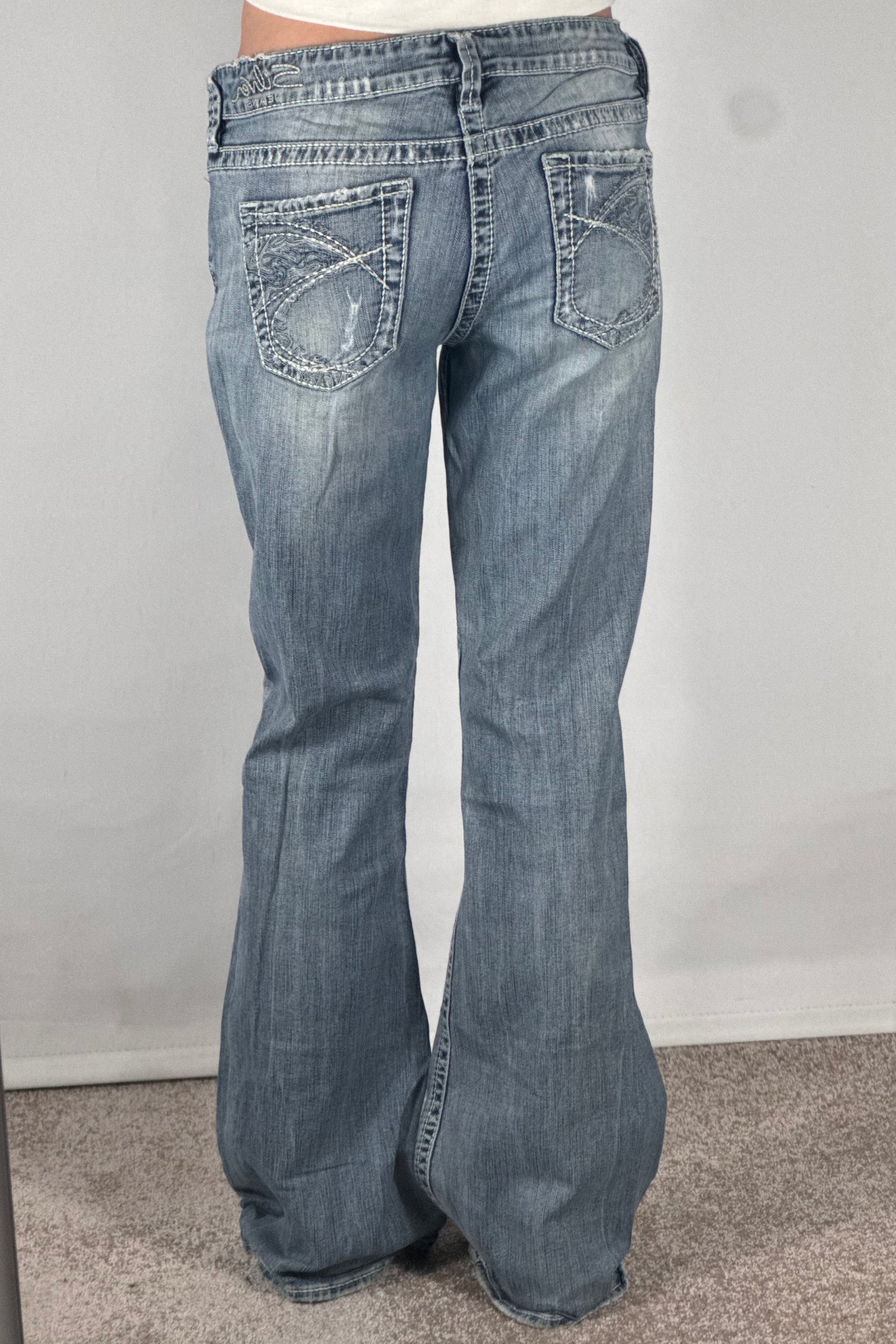 Lågmidjade jeans stl: S/M