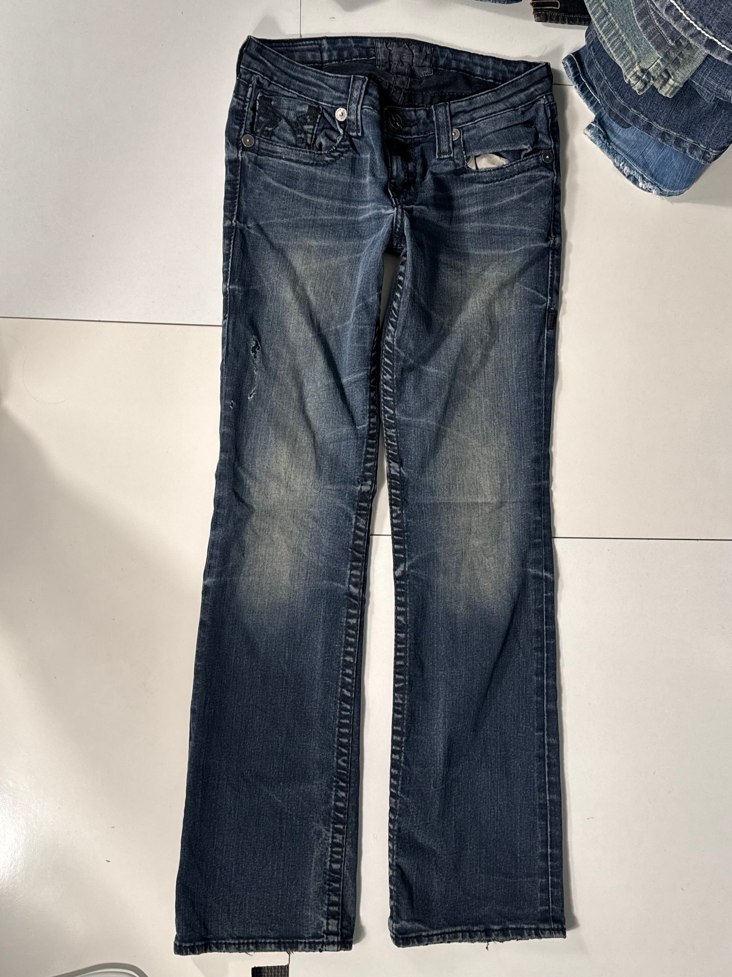 Lavtaljede jeans str: S