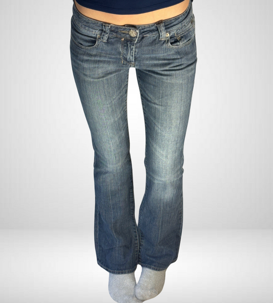 Lågmidjade jeans–stl: XS