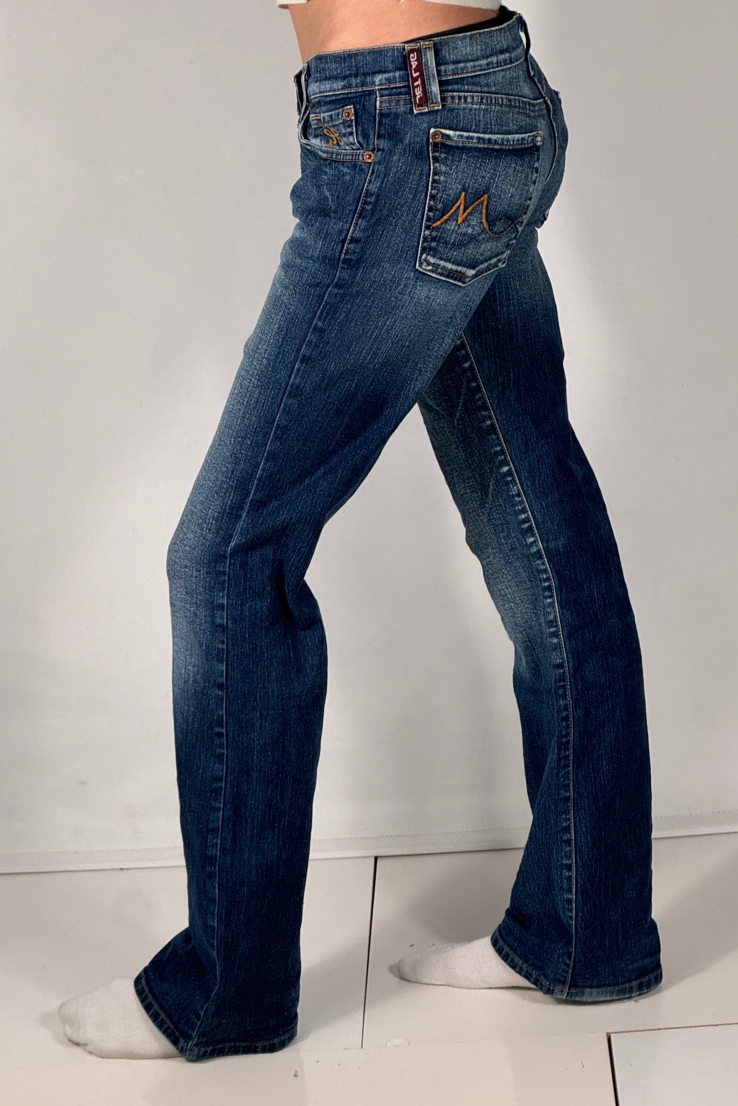 Lavtaljede jeans str: S
