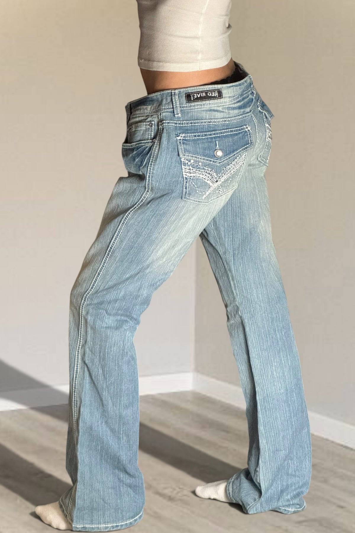 Lågmidjade jeans stl: L