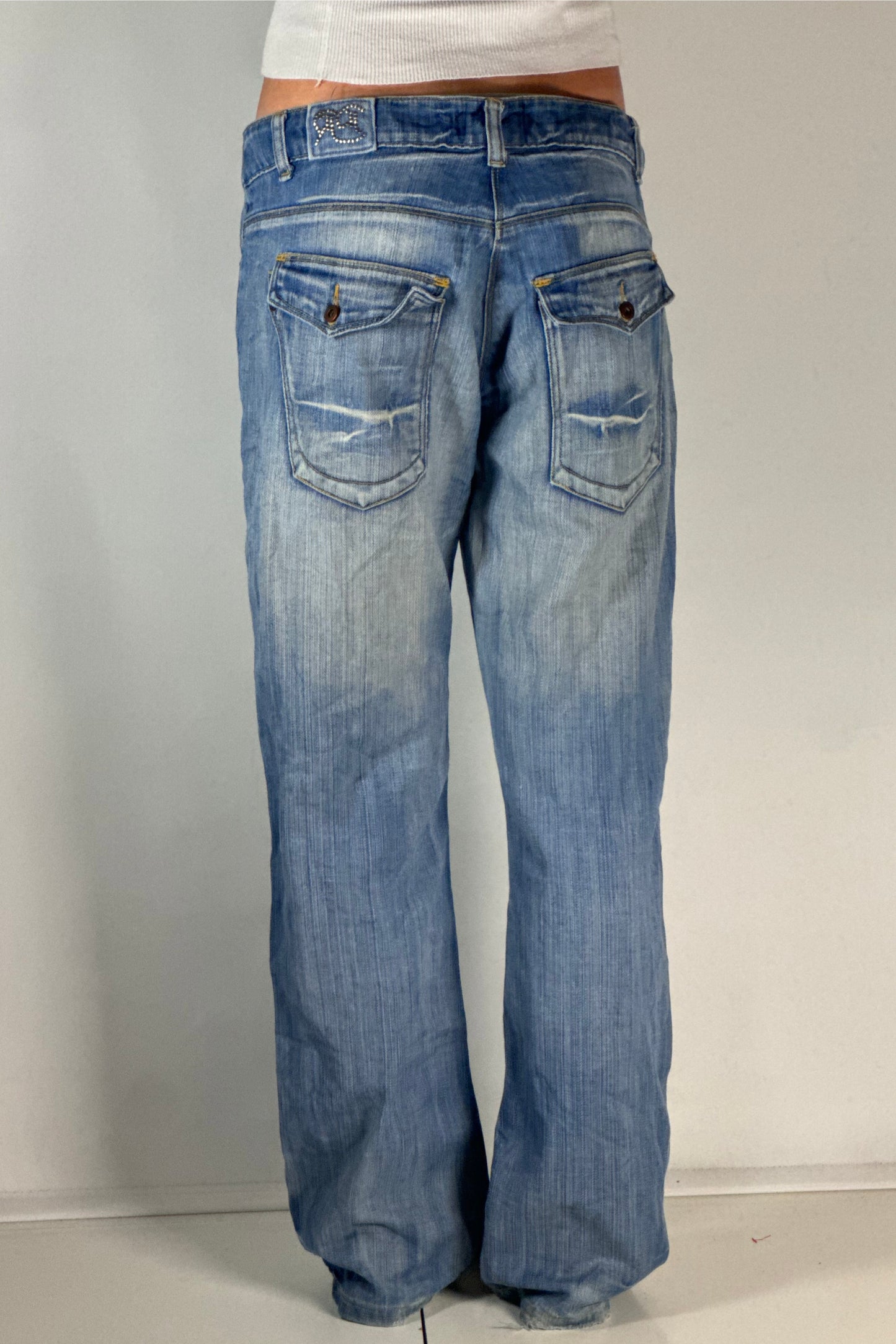 Lågmidjade jeans stl: M