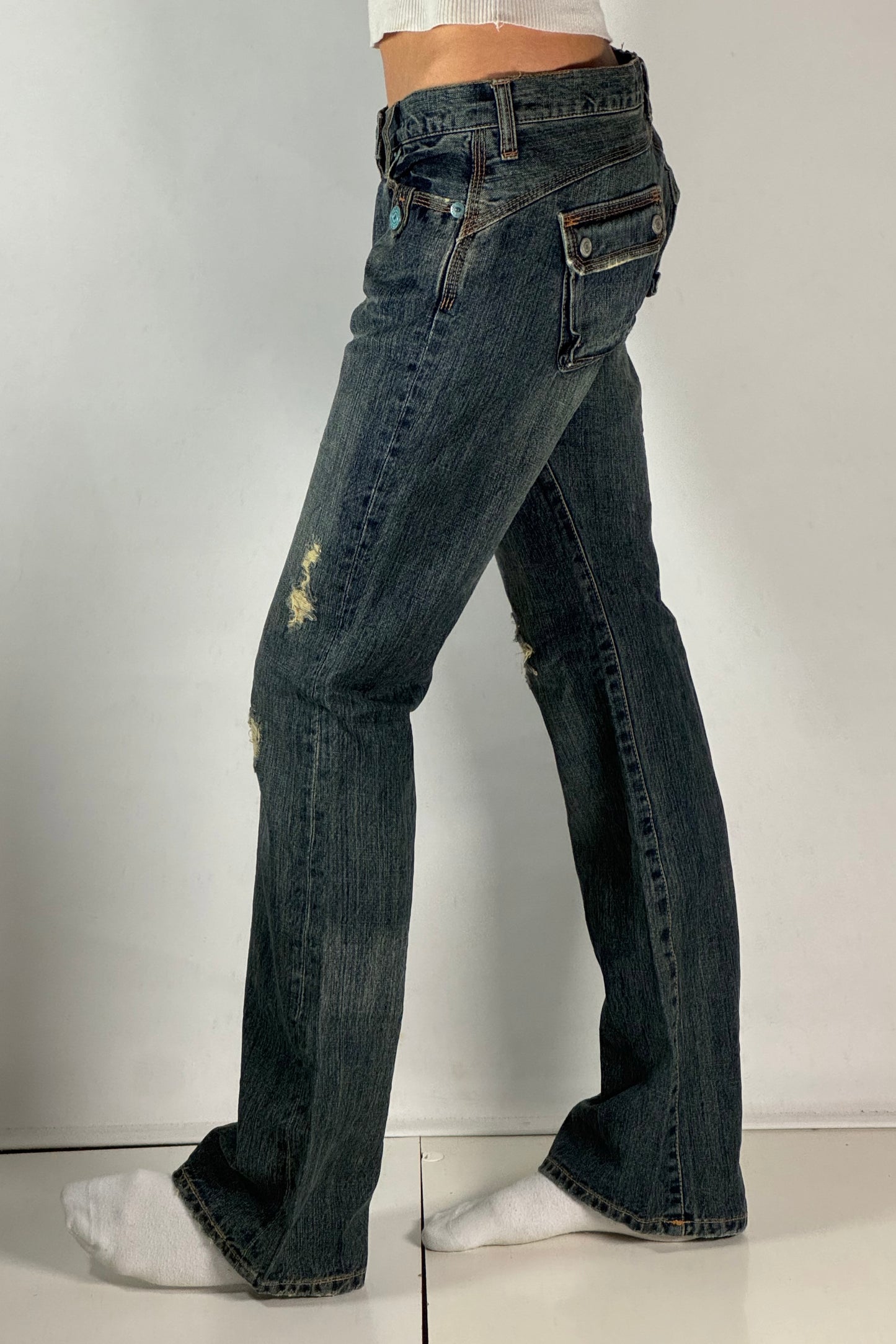 Lågmidjade jeans stl: S