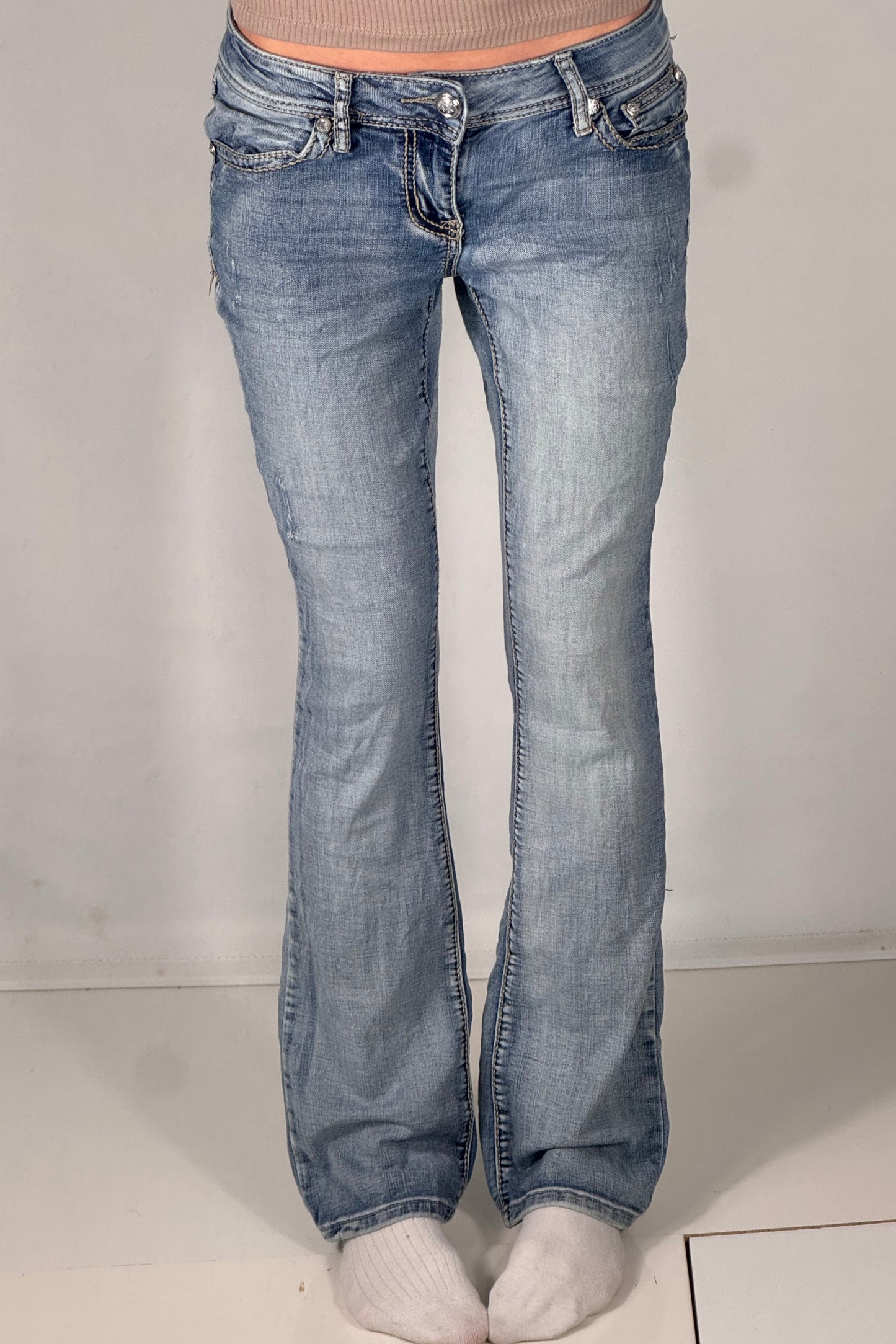 Lågmidjade jeans stl: S