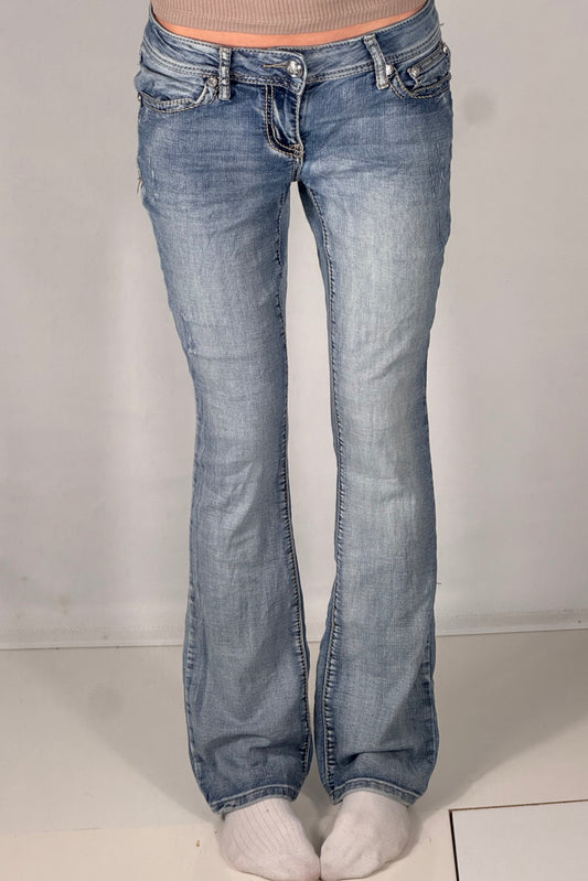 Lavtaljede jeans str: S