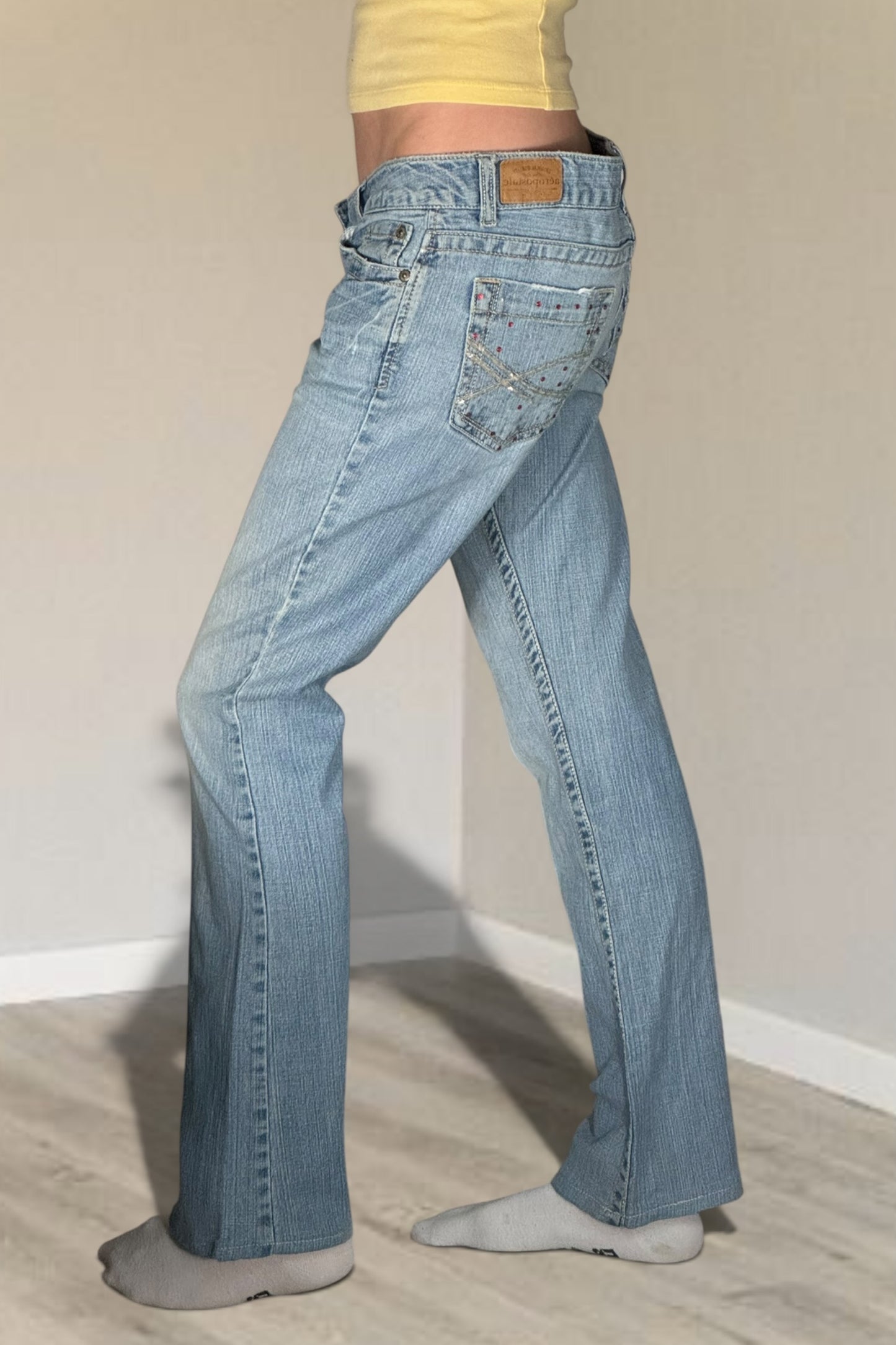 Lågmidjade jeans stl: M