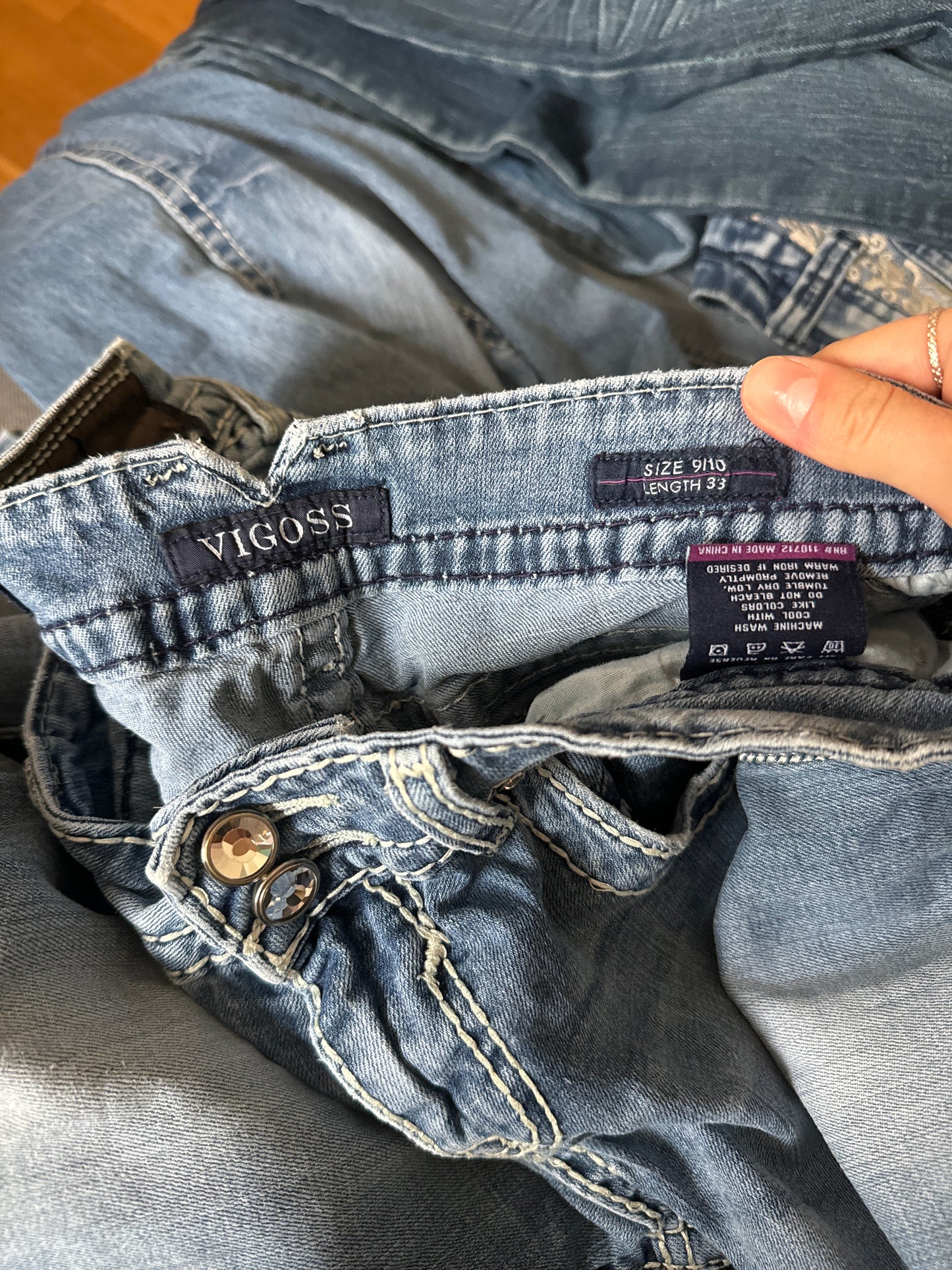 Lågmidjade jeans stl: S