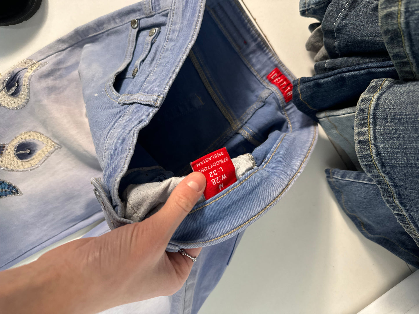 Lågmidjade jeans stl: XS