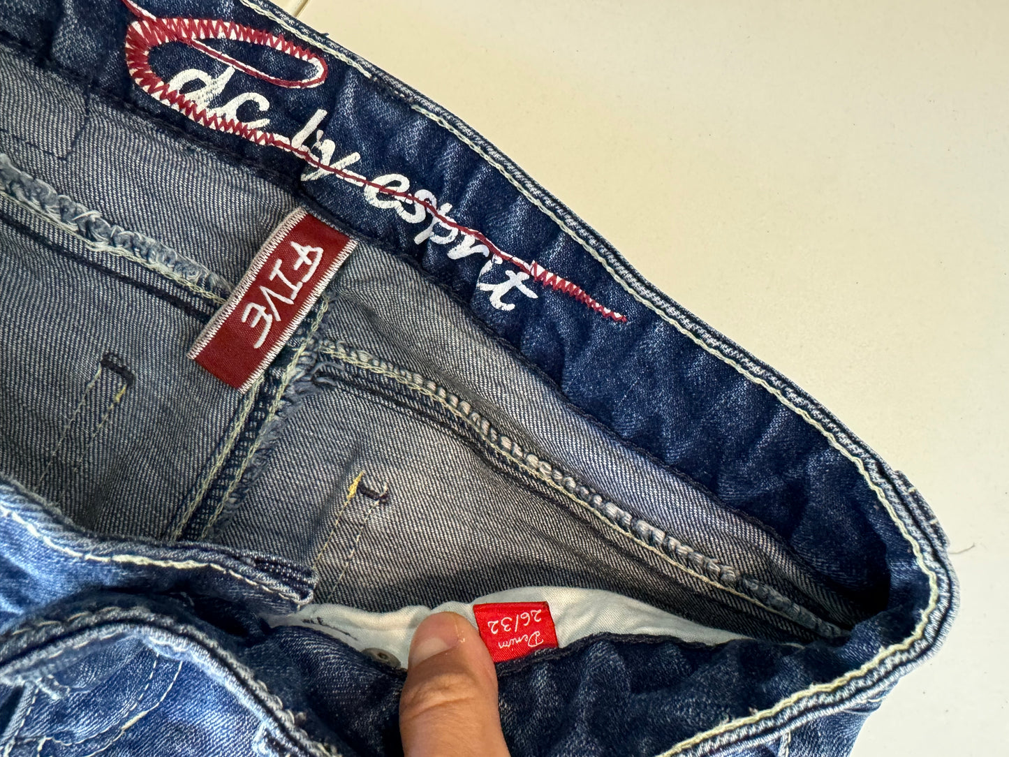 Lågmidjade jeans–stl: XS