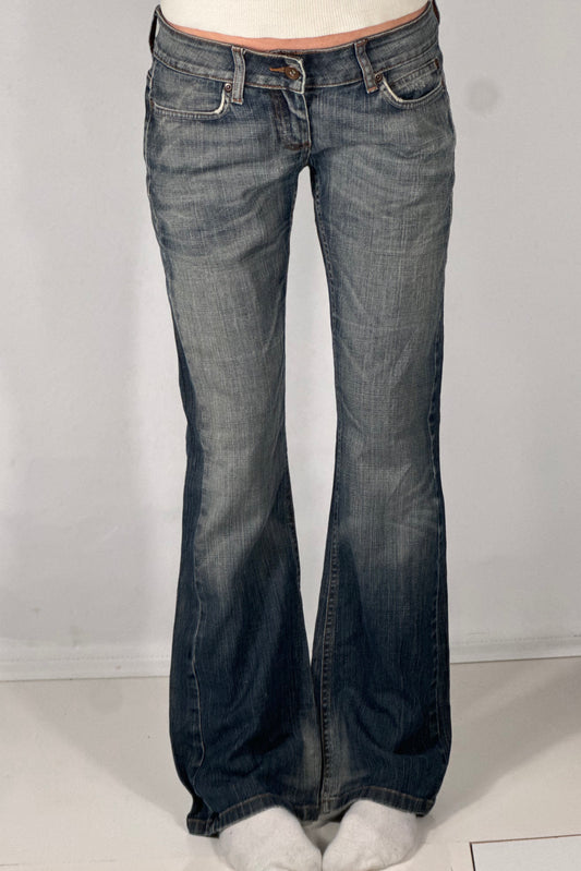 Lavtaljede jeans str: S