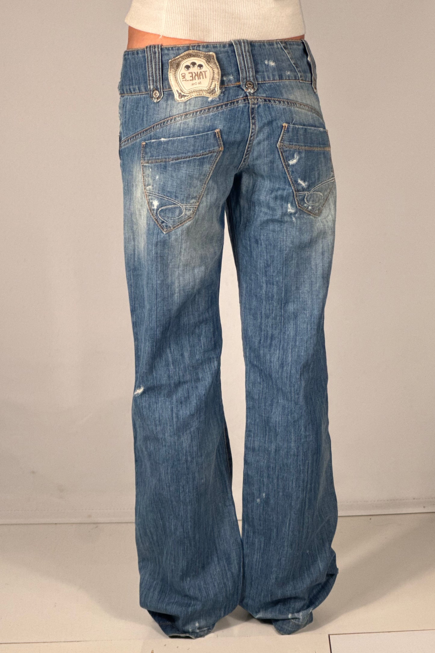 Lavtaljede jeans str: S