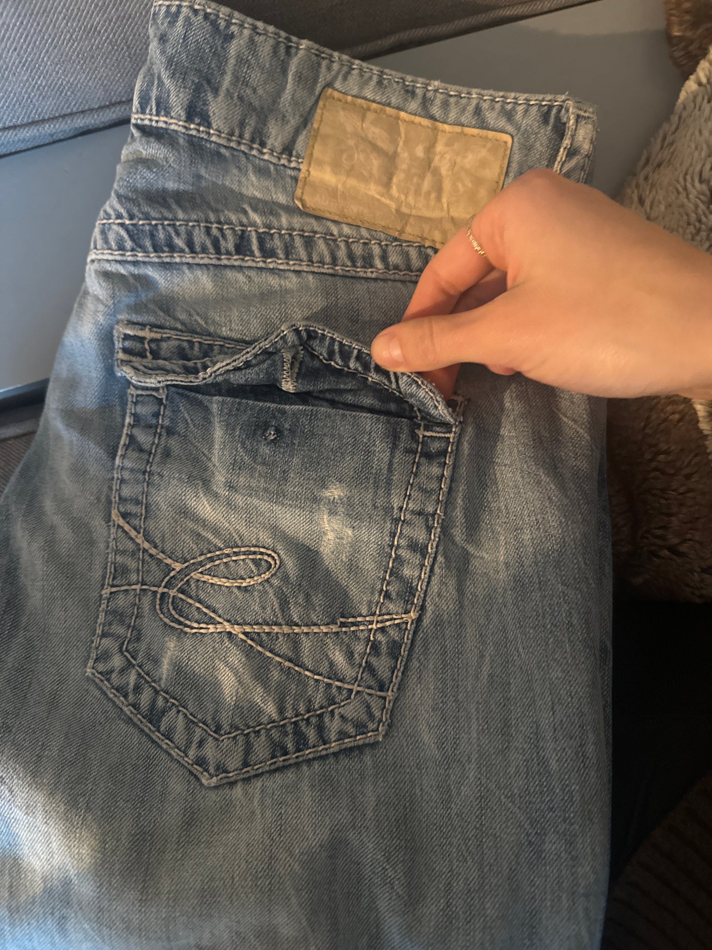 Lavtaljede jeans str: S