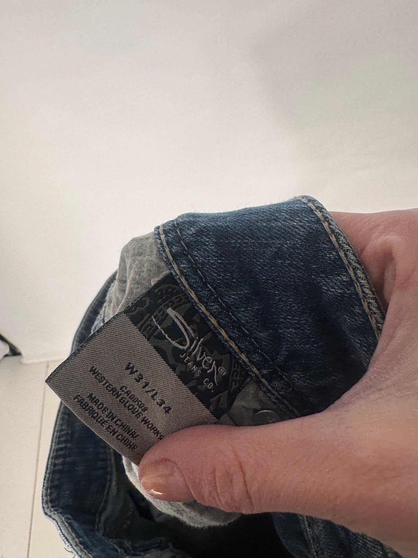 Lavlivede jeans str: L