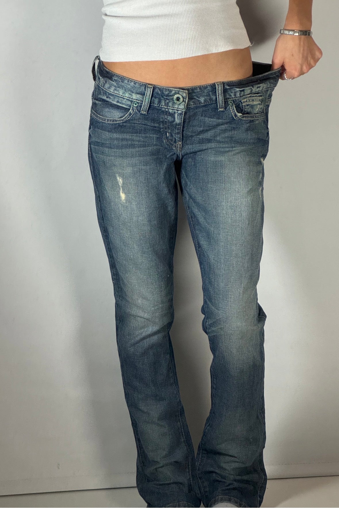 Lågmidjade jeans stl: M