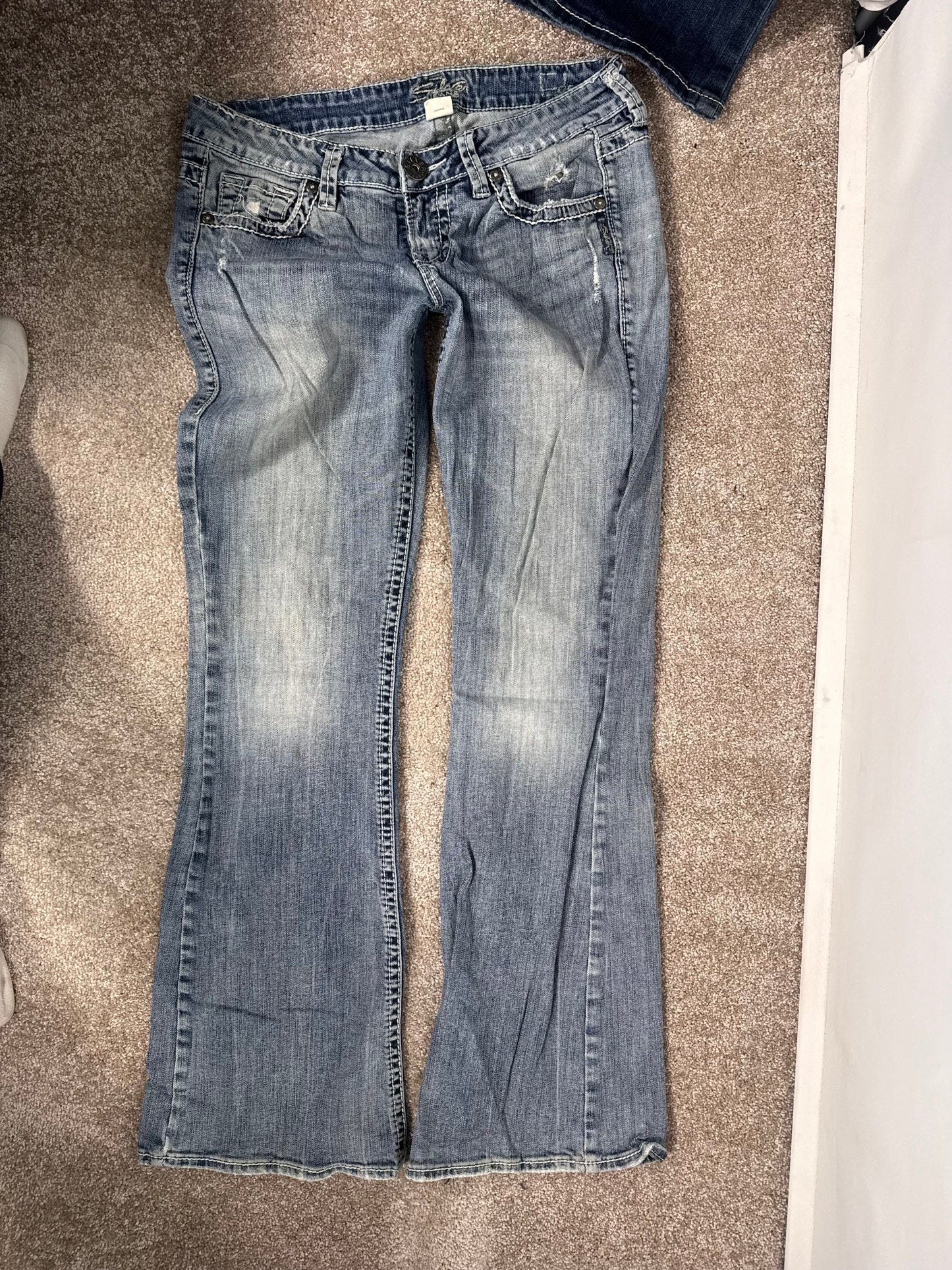 Lågmidjade jeans stl: S/M