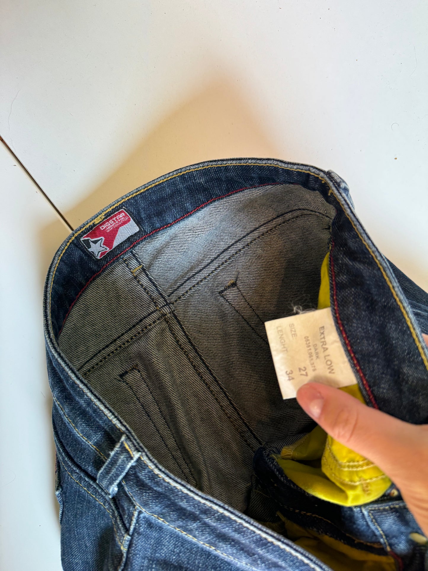 Lågmidjade jeans–stl: XS
