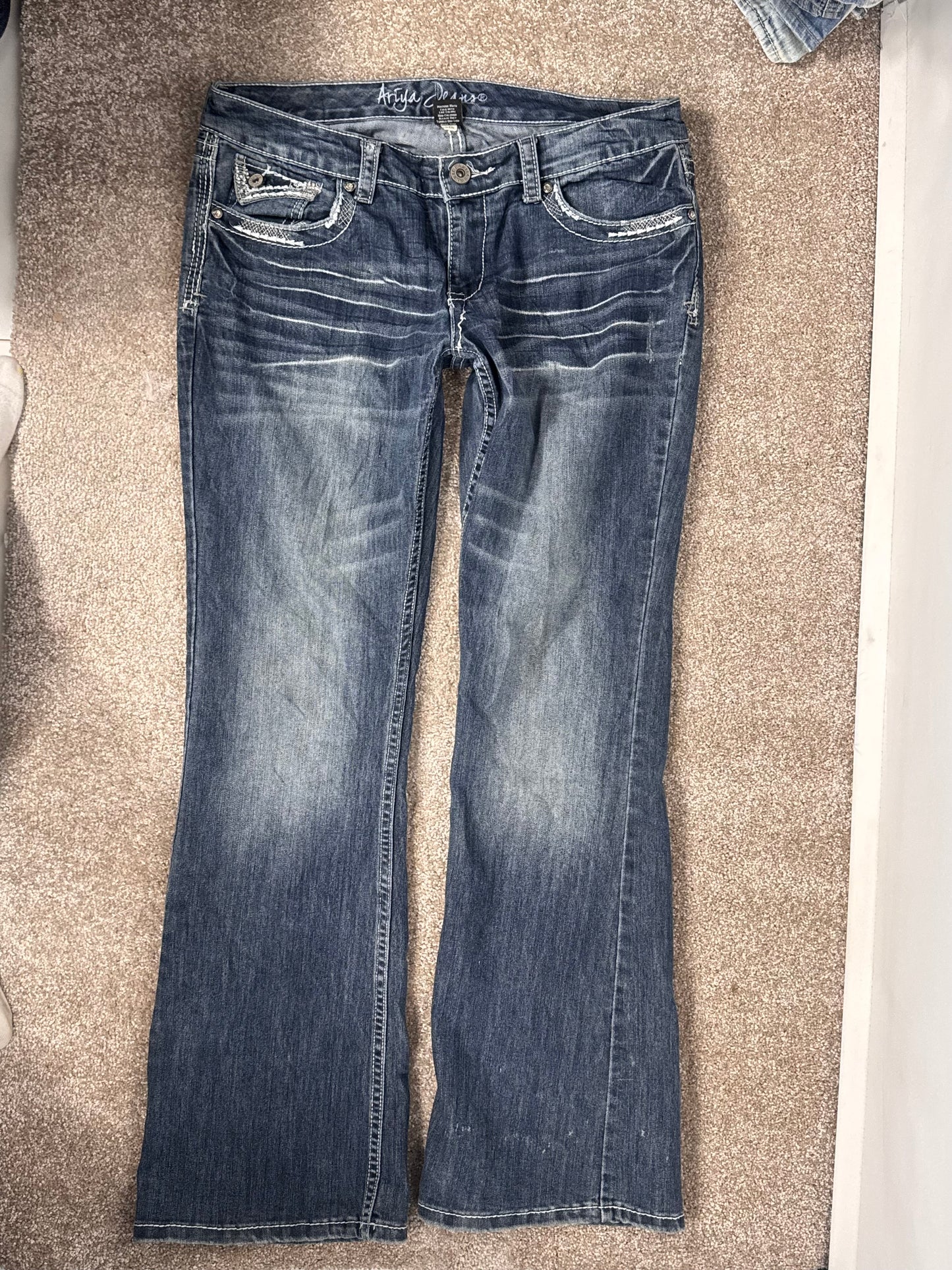 Lavtaljede jeans str: M