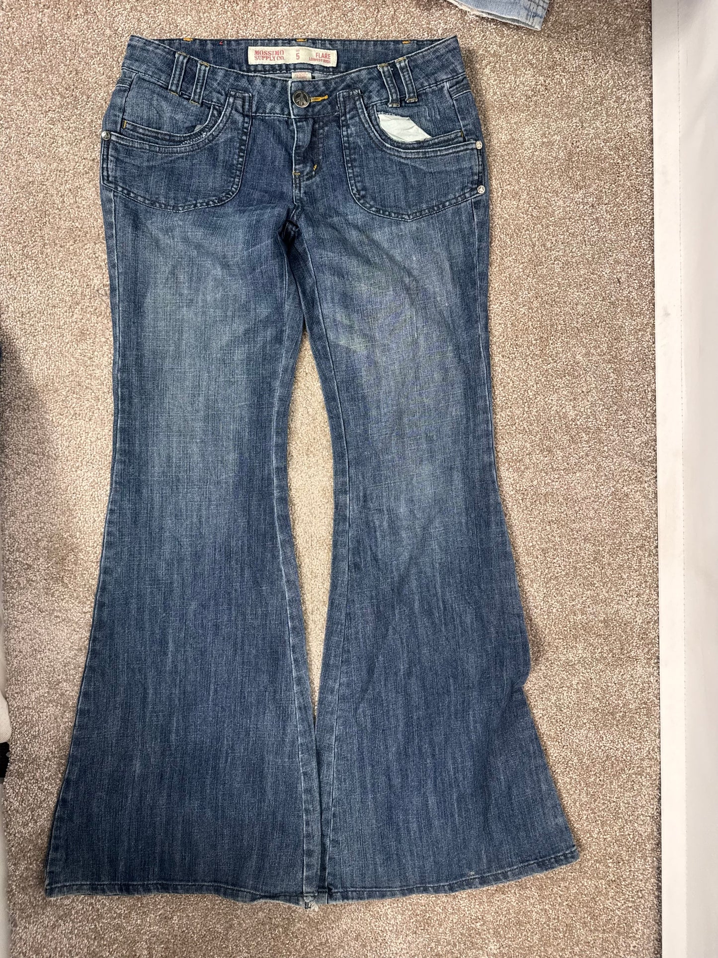 Lågmidjade jeans stl: S