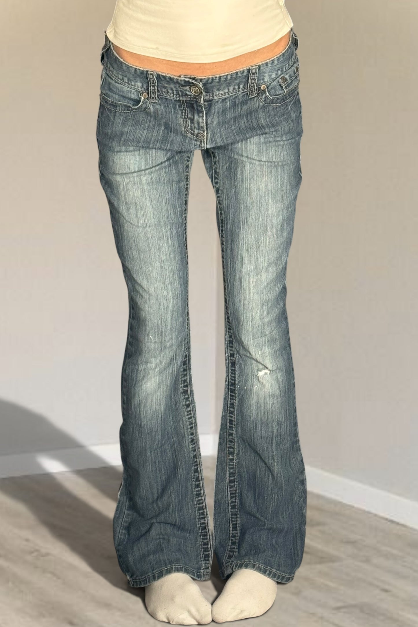 Lågmidjade jeans stl: S